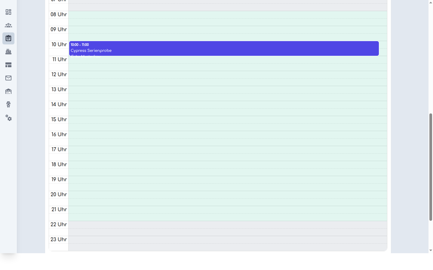 Früherer Serientermin behält seine Angaben nach der Änderung des Folgebereichs